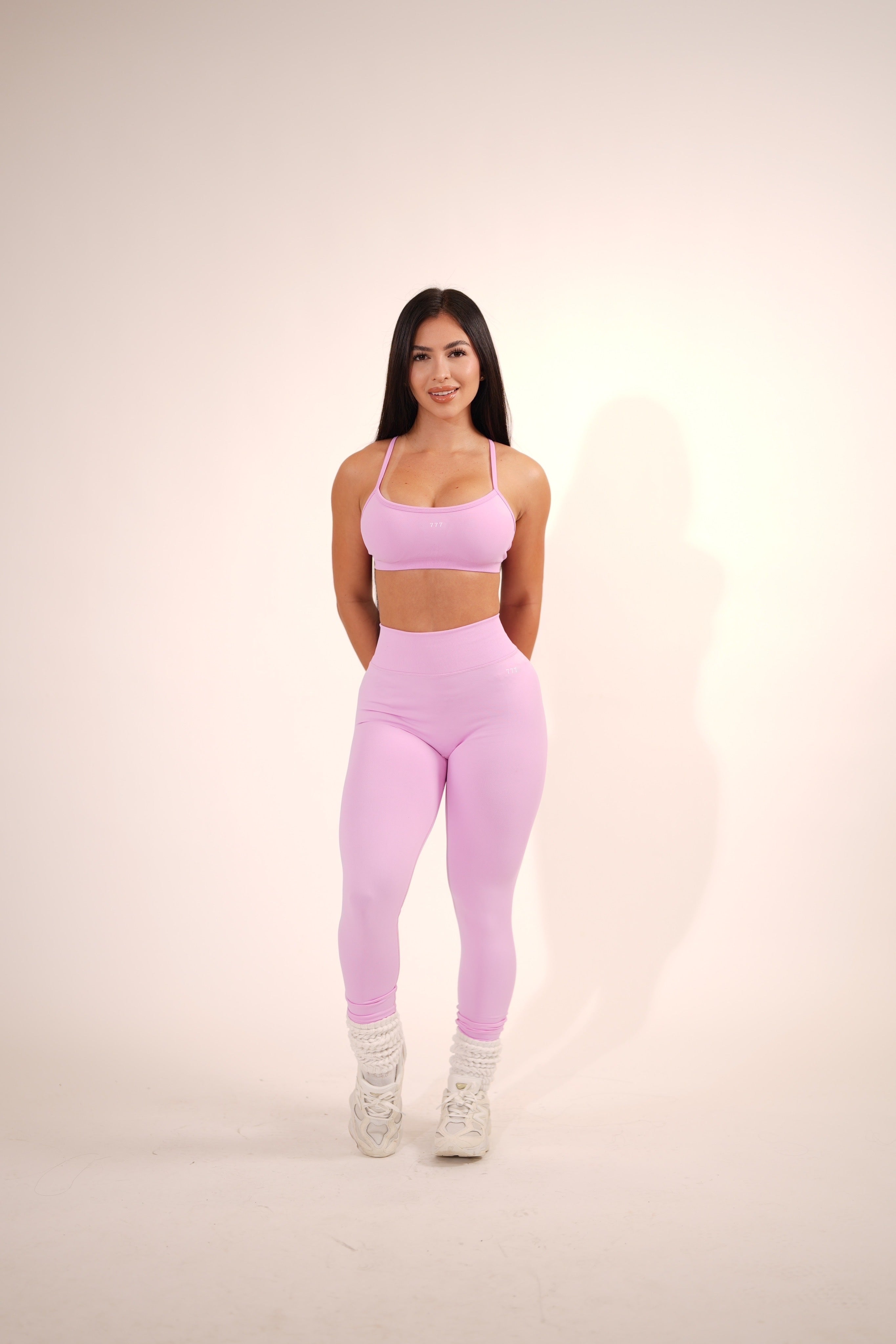 Aligned V-waist Set Pink